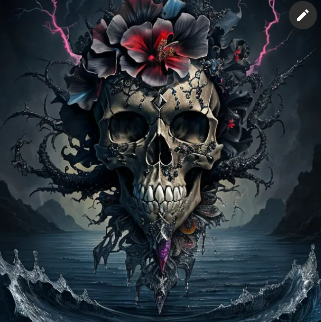 Opendream_ai's tweet photo. Flower on Skulls
#AIArtwork #Skullgirls #skull #opendreamaiart #midjourneyV52 #midjourney #MidjourneyAI https://t.co/LgkwMYwwl8