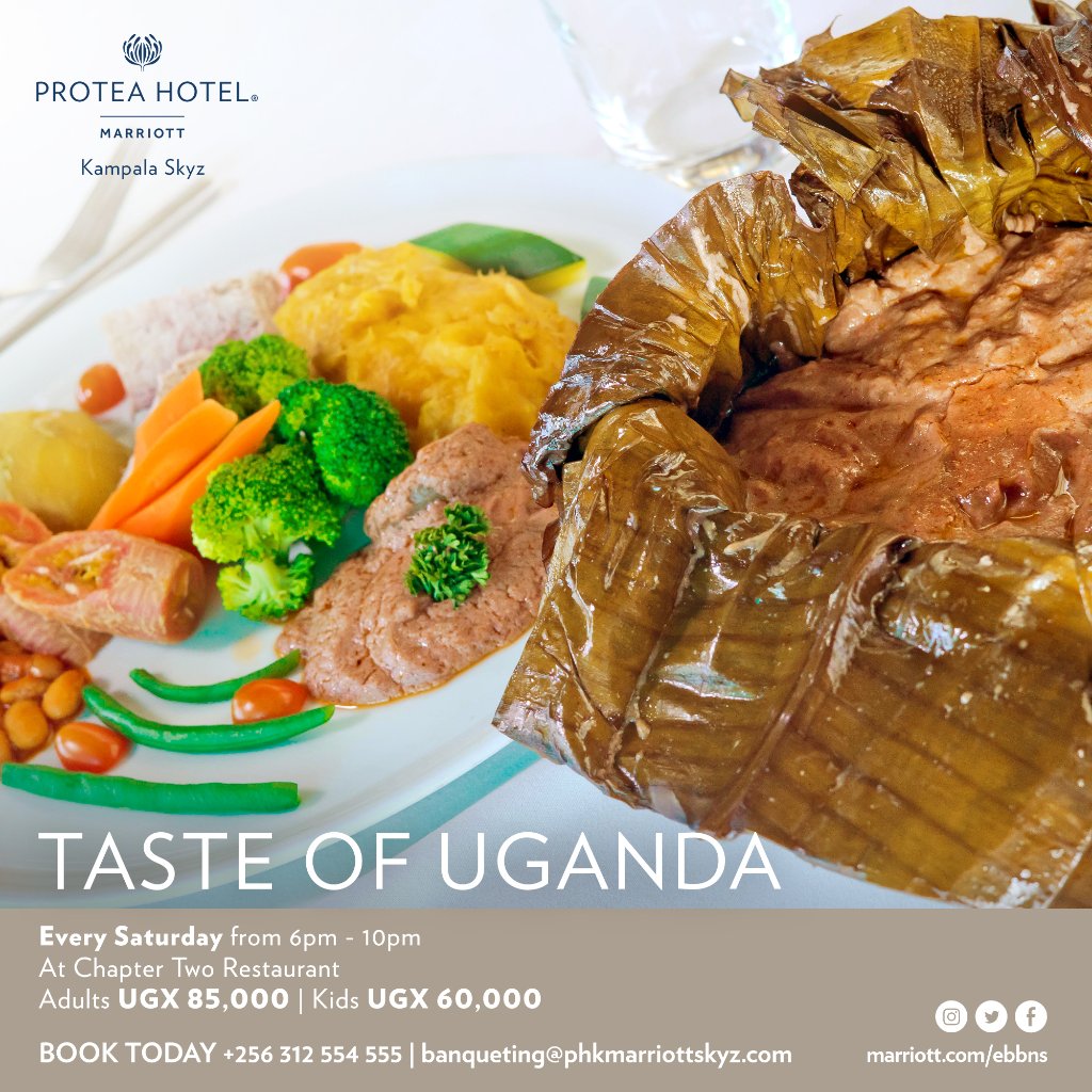 Immerse in the rich heritage of Uganda at Taste of Uganda night!

🍛 Celebrate the diverse and authentic flavors of Uganda's culinary treasures with friends and family.

#TasteOfUganda #AuthenticCuisine #SkyzHotel #UgandanHeritage