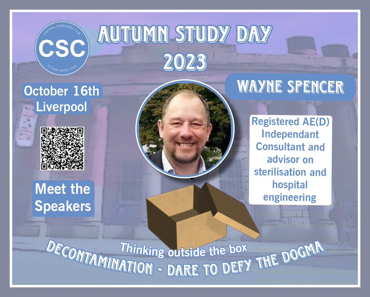 club_csc's tweet photo. Meet the Speakers: Wayne Spencer, Authorising Engineer (Decontamination) will discuss 'Clarification of the standards and HTM guidance for laundry decontamination' 

Booking your ticket now is one less thing you'll need to remember! https://t.co/NACVtRXWyl