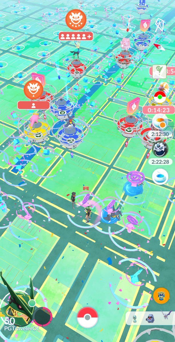 PGTravelerOf's tweet image. Osaka has a very mad in-game ! #PokemonGo #PokemonGOFest2023 #pokestop #gym #lure #spawn #Raid #Osaka #Japan