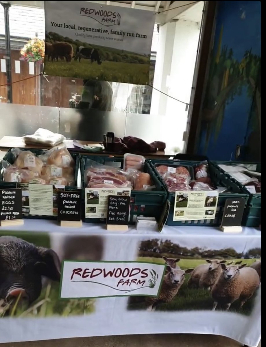 Today we’re at the #Tiverton #FarmersMarket 9am - 2pm.
Looking forward to seeing you to check out our amazing #soyfree, #pasturefed, slow grown meat & eggs @TivertonMarket
We’re right by the entrance, you can’t miss us! 
#BuyLocal #RegenAg #MidDevon