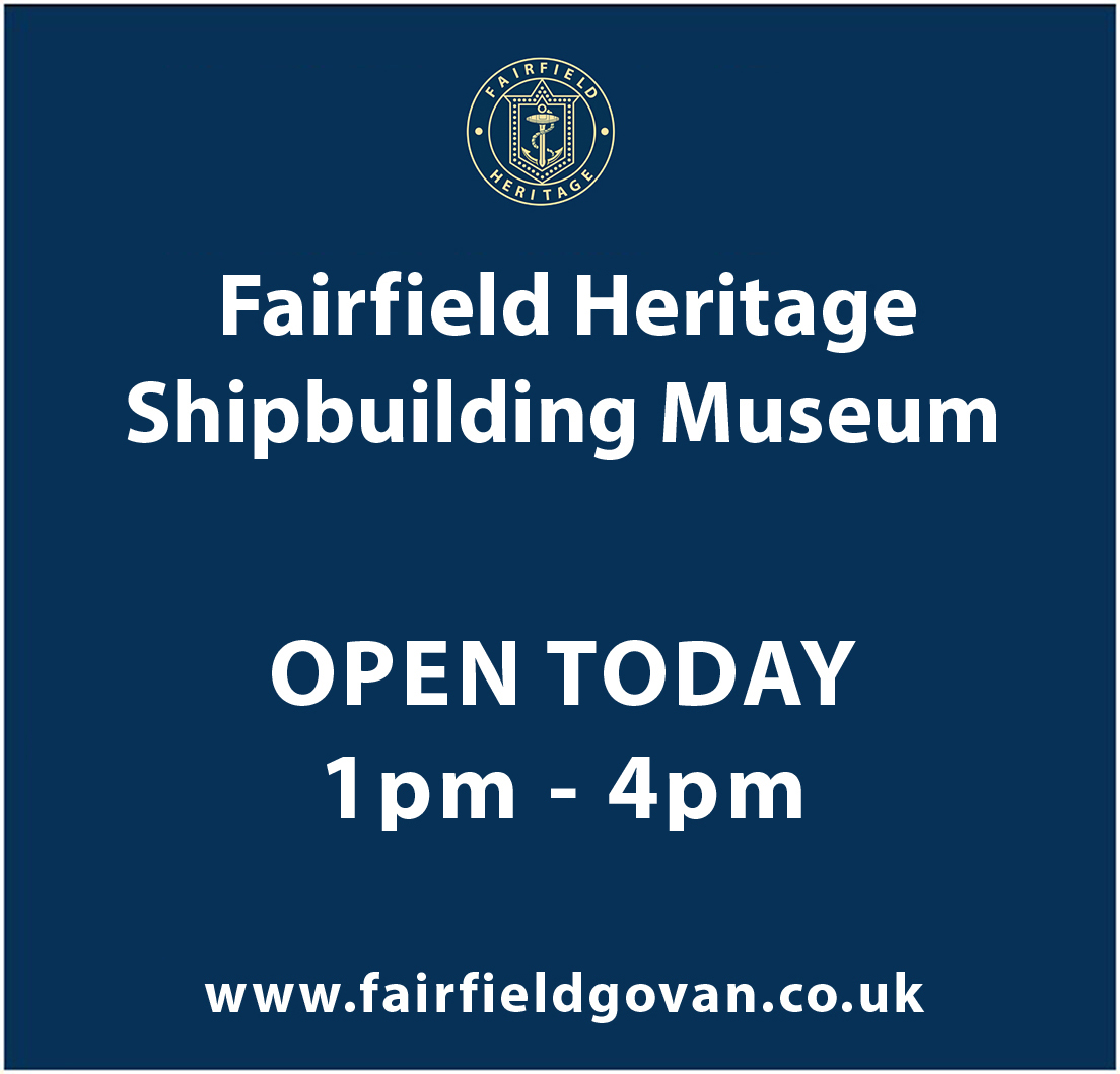 Fairfield Heritage is open today 1pm-4pm

#fairfieldheritage #shipbuildingmuseum #govanshipbuilding #fairfieldshipbuilding #govan
#clydebuilt #thingstodoinglasgow #glasgowmuseums #visitglasgow #govanworkspace