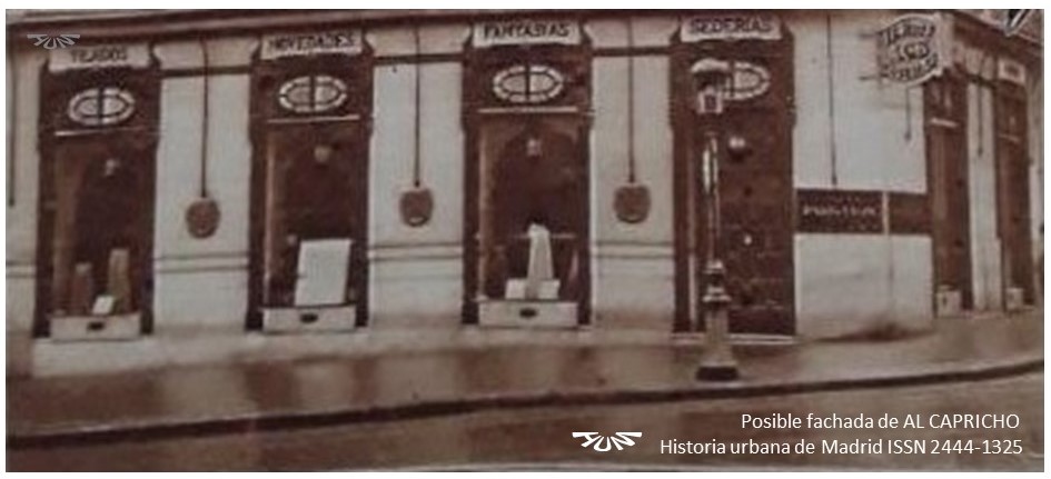 Existió en #Madrid un Capricho y no era el de la Alameda de Osuna. Se trataba del comercio de tejidos y confecciones "Al Capricho" de la calle de Alcalá. Esta es su historia 👉historia-urbana-madrid.blogspot.com/2023/08/origen…