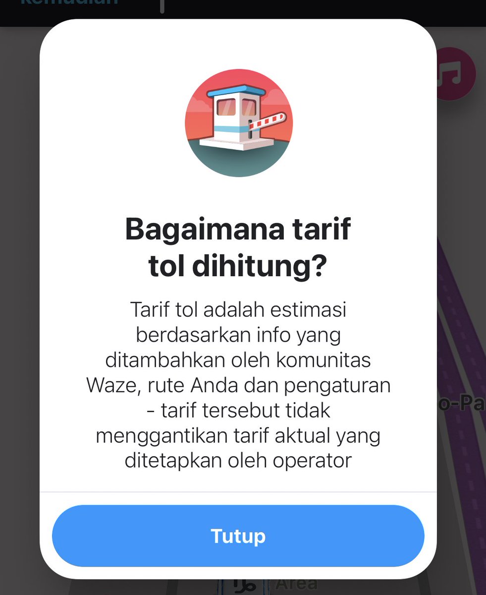 idwaze's tweet photo. Hai Wazer!
Tahukan kamu bagaimana tarif tol di @waze dihitung?
Tarif tol adalah estimasi berdasarkan info yang ditambahkan oleh komunitas Waze.
Rute Anda dan pengaturan tarif tersebut tidak menggantikan tarif aktual yang ditetapkan oleh operator https://t.co/0e1nDlTzQq