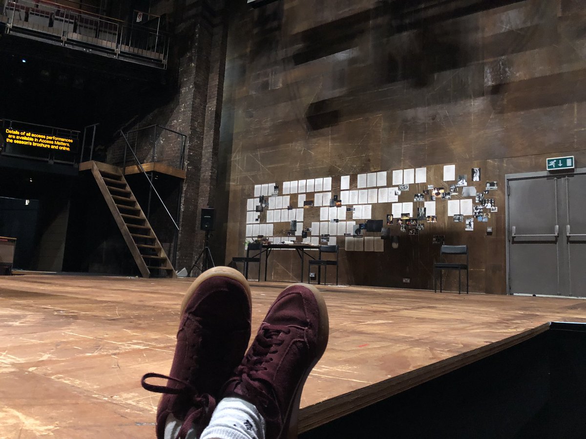 Coxy323's tweet photo. Taking a moment to remember #MichaelBoyd in the theatre he created @TheRSC and being eternally grateful for his generosity of spirit and the opportunities it’s given me. ‘I shall not look upon his like again’ https://t.co/5e2zNFsP3a