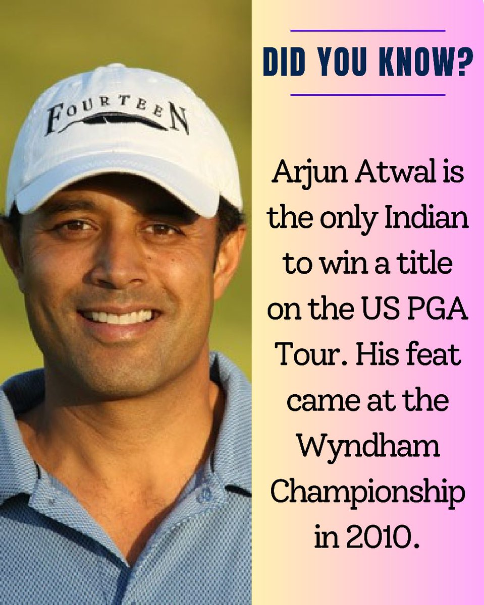 pgtofindia's tweet photo. Arjun Atwal did not have a Tour card. He had to play his way into the Wyndham by winning the qualifying tournament. Which he did, before going on to create history.
#pgtofindia #indiaswingsforglory #golf #arjunatwal https://t.co/7QRRDhfmOf