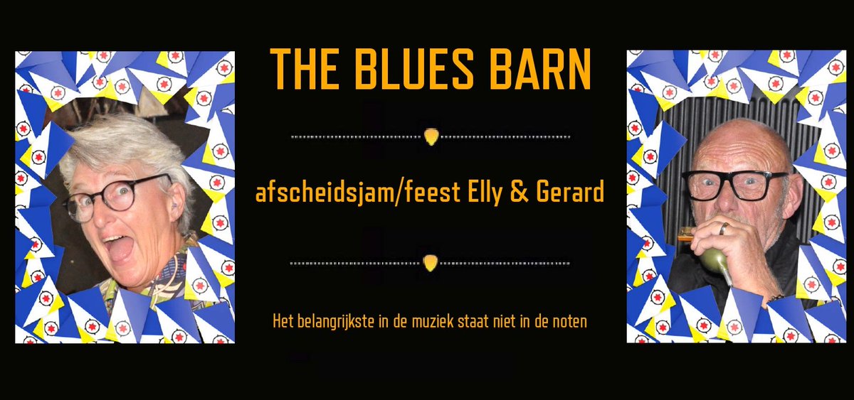 JailhousePodium's tweet photo. Morgenmiddag bij Jailhouse: een laatste Blues Barn jam met Elly en Gerard voordat ze Flakkee verlaten voor een nieuw leven onder de Caribische zon van Bonaire. Iedereen is van harte welkom op het uitzwaaifeestje dat duurt van 14:00 tot 19:00 uur

https://t.co/iTxvrZPnnE https://t.co/6K1DSO6NNF