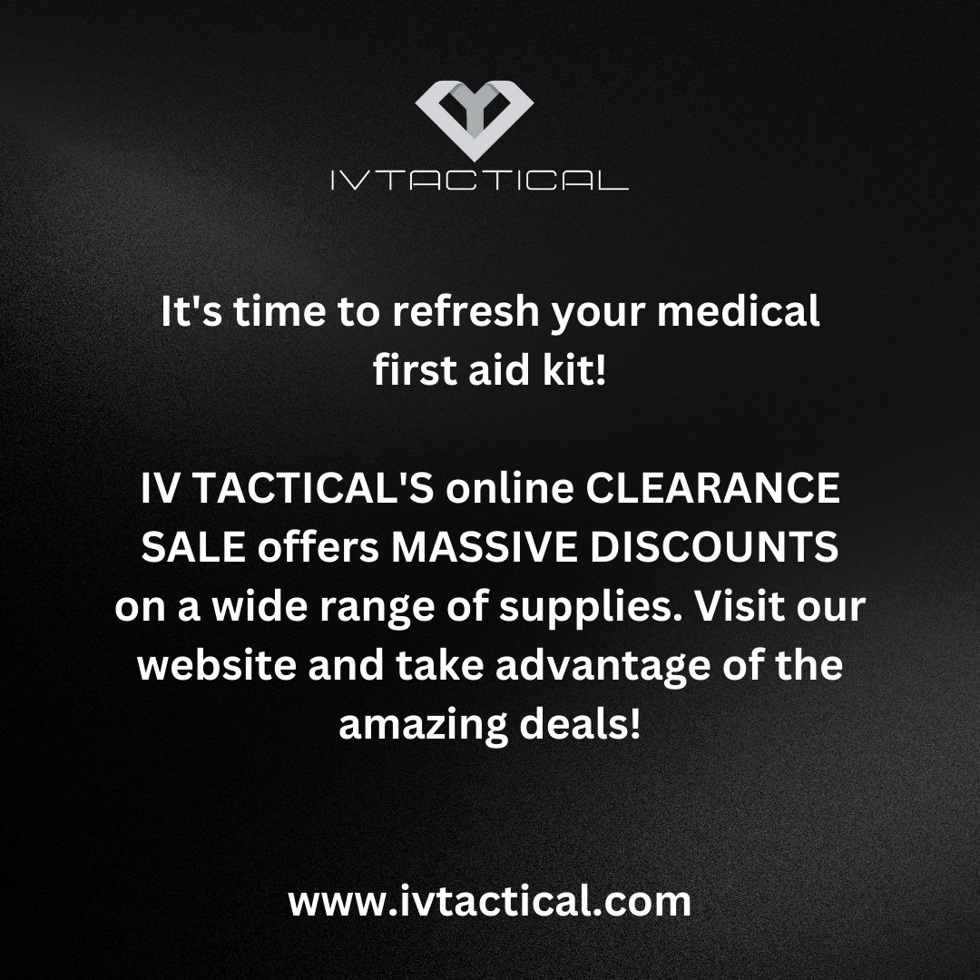 IVTactical's tweet photo. Clearance Sale! 30% off when you spend over £100 &amp; get  FREE shipping to UK Mainland Only.

#medicalclearancesale #clearancesale #firstaidclearance #clearancedeals #emergencysuppliessale #saveonfirstaidsupplies #ifak #firstresponder #savelives #emergencycare https://t.co/THrL7DdY8y