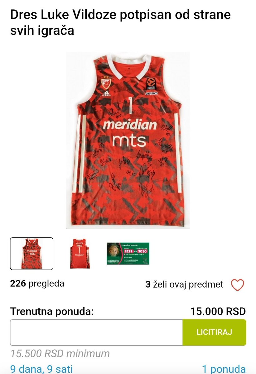HUMANITARNA LICITACIJA ZA VANJU
RT KO MOŽE
LINK DO LICITACIJE  ISPOD 👇