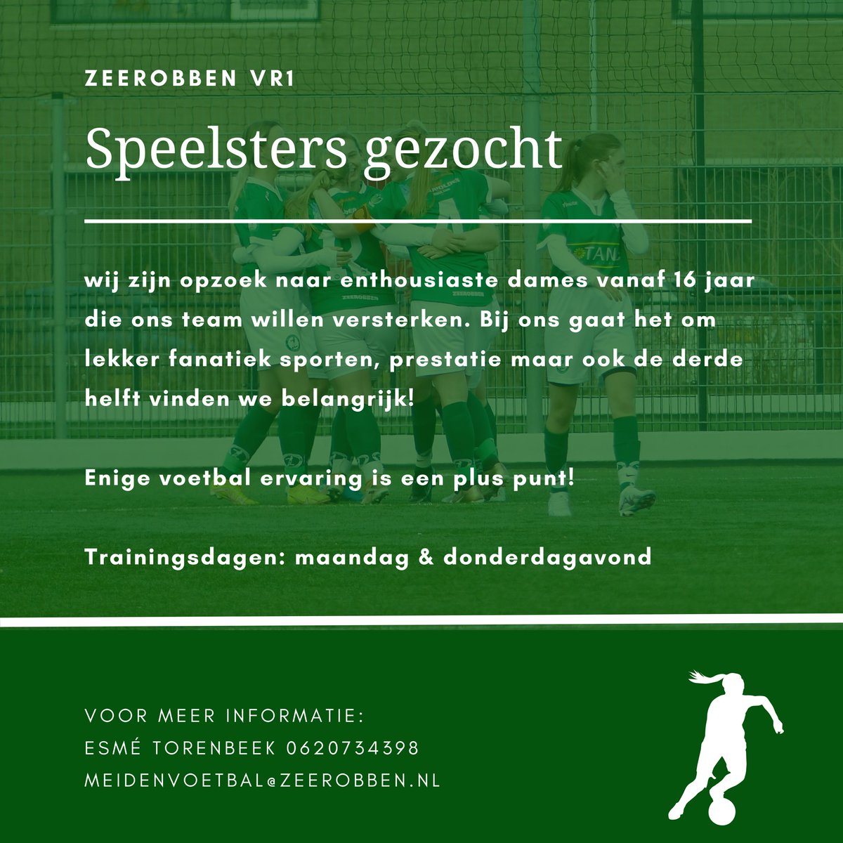 ZeerobbenVR1's tweet photo. Wie komt ons team versterken? @ZeerobbenTweets https://t.co/6t2uL6NJ82