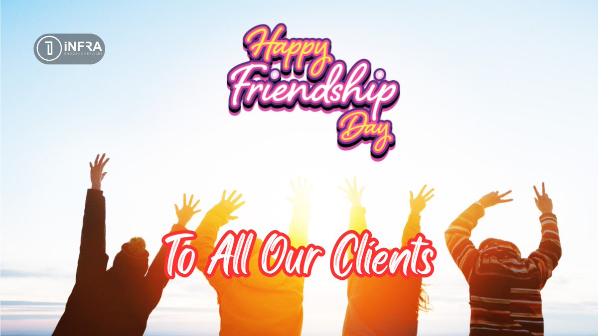1infraofficial's tweet photo. *Happy Friendship Day*

1INFRA wish you Happy Friendship Day to everyone.

#FriendshipDay #friendshipday2023 #friendshipday #1infra #1infraofficial #SayaStatus #sayastatusmallnoida #SAYAStatusMall #sayastatussec129 #NCRproperties #noidagram #NoidaCommercialSpaces https://t.co/Nly2oXqDrE