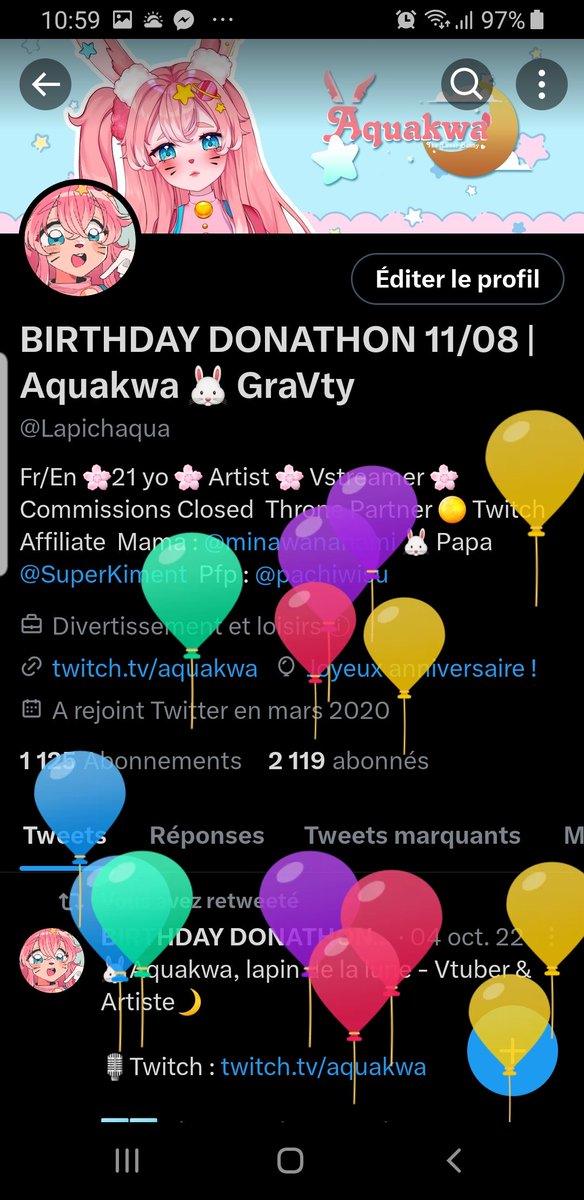 Aquakwa 🐰🌙 GraVty tweet media