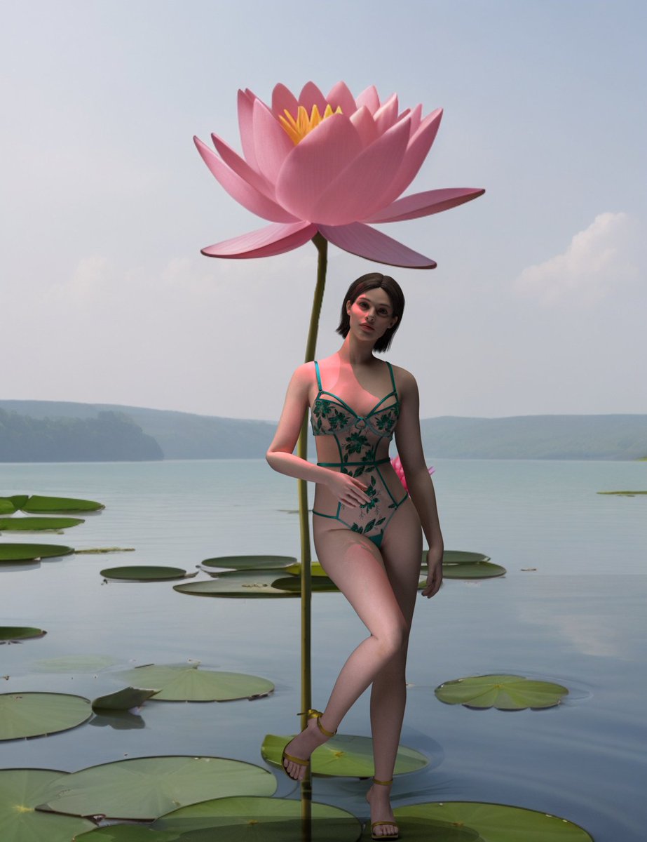 Let's add a little fantasy to this wonderful bodysuit 🪷

Lingerie made in CLO3D <a href="/itsclo3d/">CLO</a>

#digitalfashion #digitallingerie #3dfashion #clo3d #clo3dfashion #metaversefashion #metalook #web3fashion #visuallingerie #3dlingerie #nftart #nftcommunity #virtualgarment #leonardoai