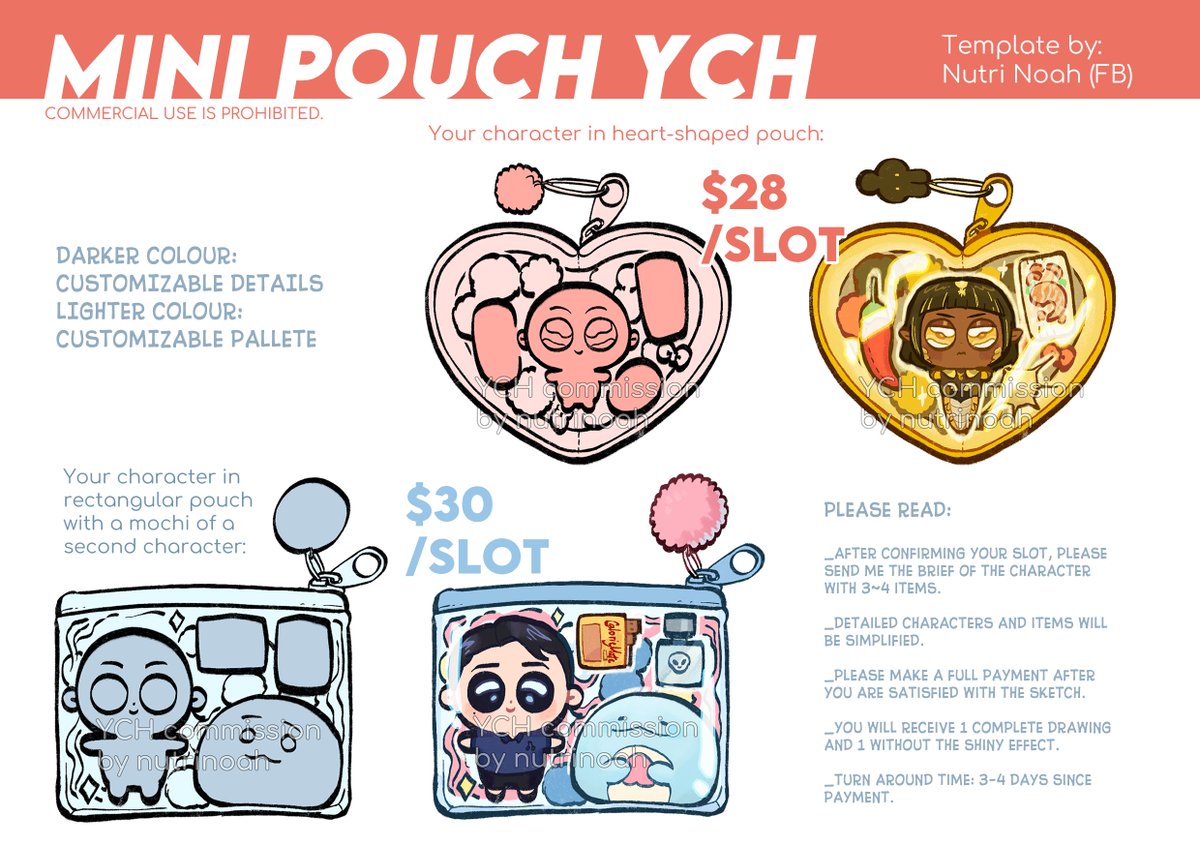 noochi18's tweet photo. I'm taking some slots for these YCH 🌸 send me a message if you want your fav in a mini pouch. hehe https://t.co/XRGPh11ZLC