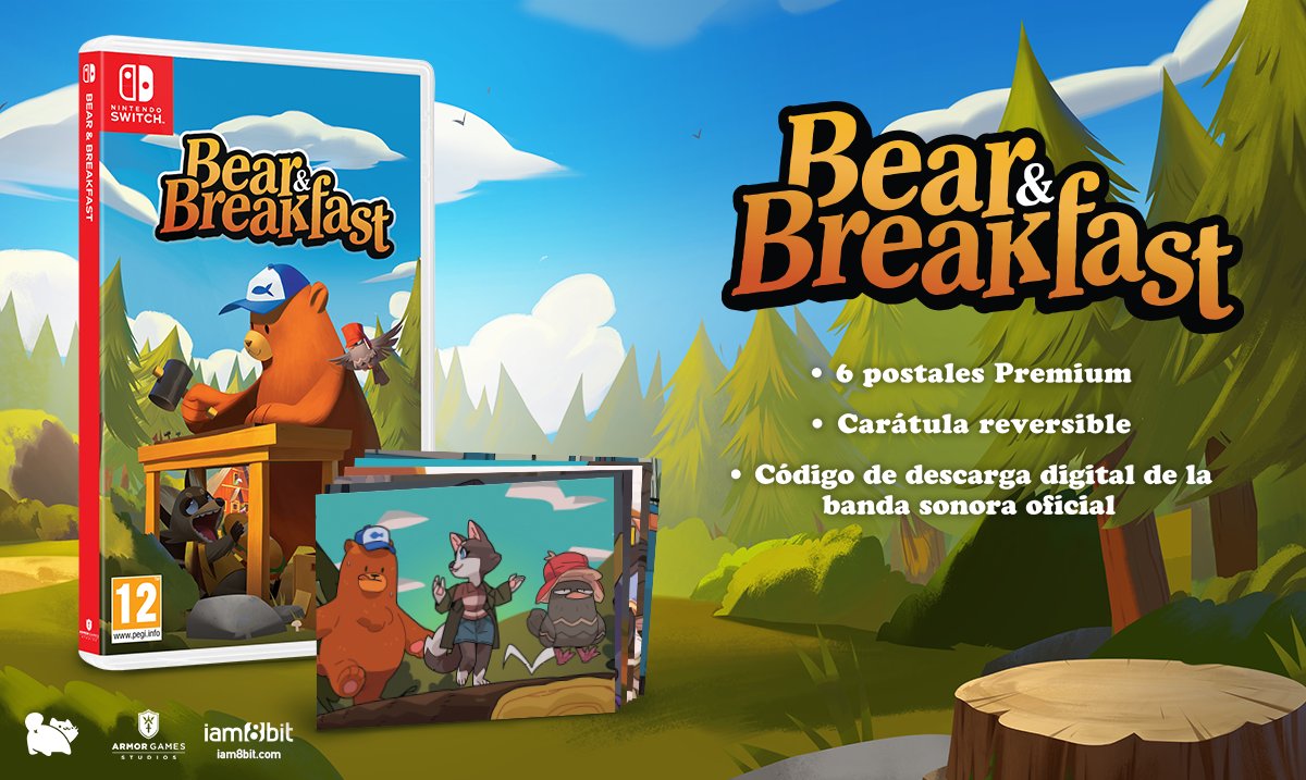 VideojuegosGAME's tweet photo. Imagina que reservas una casita rural en el bosque y... ¡El dueño es un oso! 🐻 
En Bear and Breakfast tendrás que gestionar tu hotel turístico de forma que tus huéspedes estén lo mejor posible.

Ya puedes reservar este juegazo en GAME 👇
https://t.co/DqJMsAV1iz @MeridiemGames https://t.co/EPjAqEMi1i