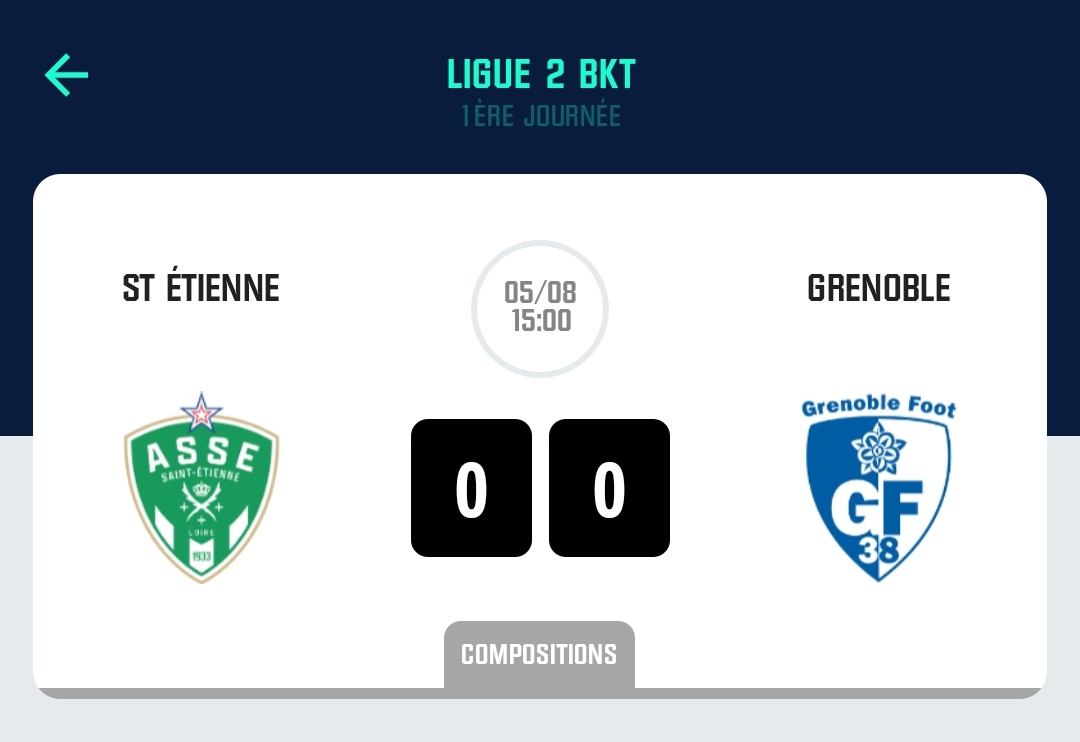 Début de saison à Geoffroy-Guichard