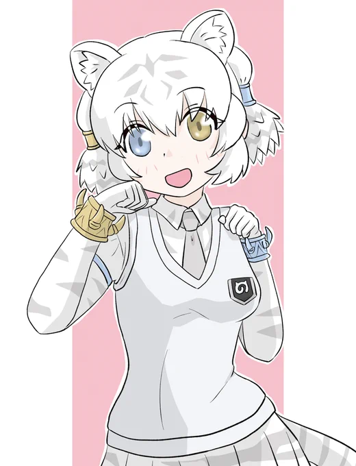 けものフレンズ ビャッコ! ネコ科?トラだからネコ科? #けものフレンズ3 #ビャッコ