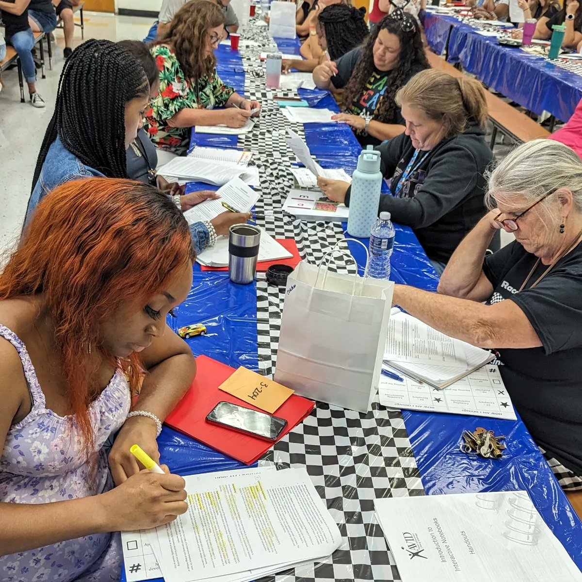 CMLiberia's tweet image. Teachers starting off strong by preparing to Race to Excellence using #focusednotetaking in #AVID #interactivenotebooks. We will catch the wave in PBCSD. #Commitment24
@PalmSprings0651 @marjie_rowe @stockmanAP
