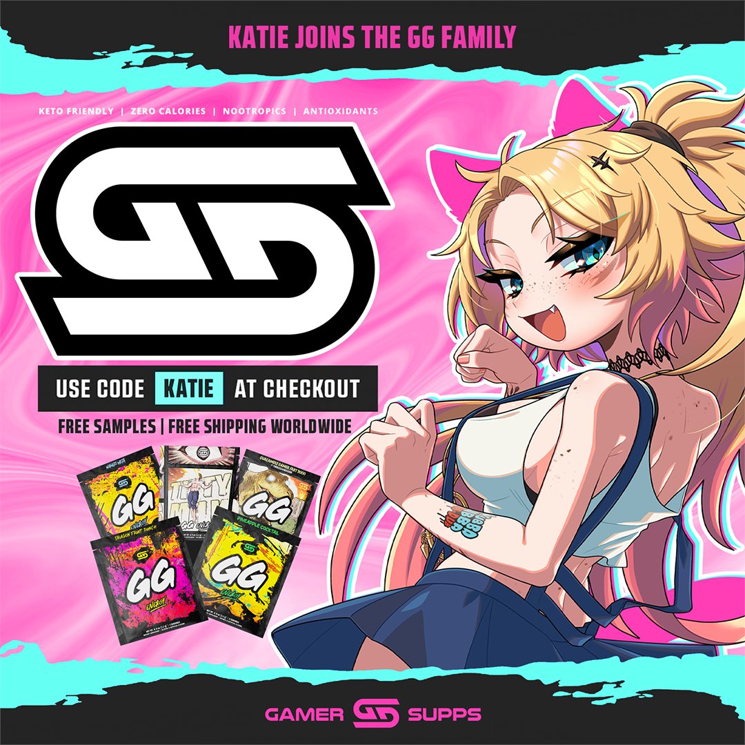 obkatiekat🐾 on X: ✨ALOO BOIIS✨ Yall mentioned how much you love em, so  Im proud to announce Ive partnered up with @GamerSupps as part of the  family! To kick things off, for