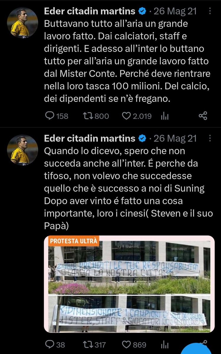 Vi aveva avvisato.

"Eh ma Eder è un coglione, meglio seguire arcobaleni e bandane che ne sapranno molto di più"