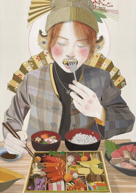 「sushi upper body」 illustration images(Latest)