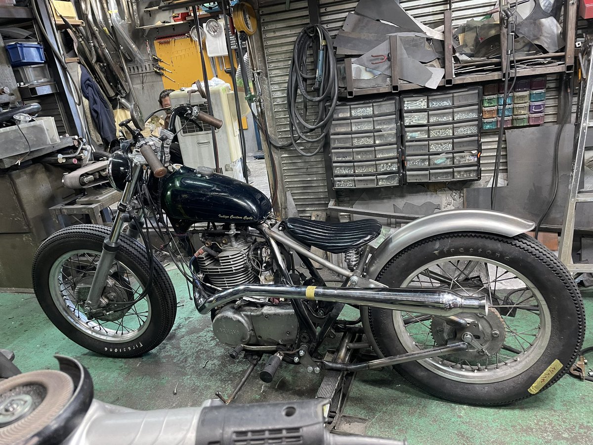 2persenter's tweet photo. 2%ER SR400 ハードテールトラッカー制作中

#sr400 #sr500 #dirttrack #dirttracker #flattrack #flattracker #srhardtail #srハードテール #2percenter #ツーパーセンター https://t.co/0iDCtYYLGX