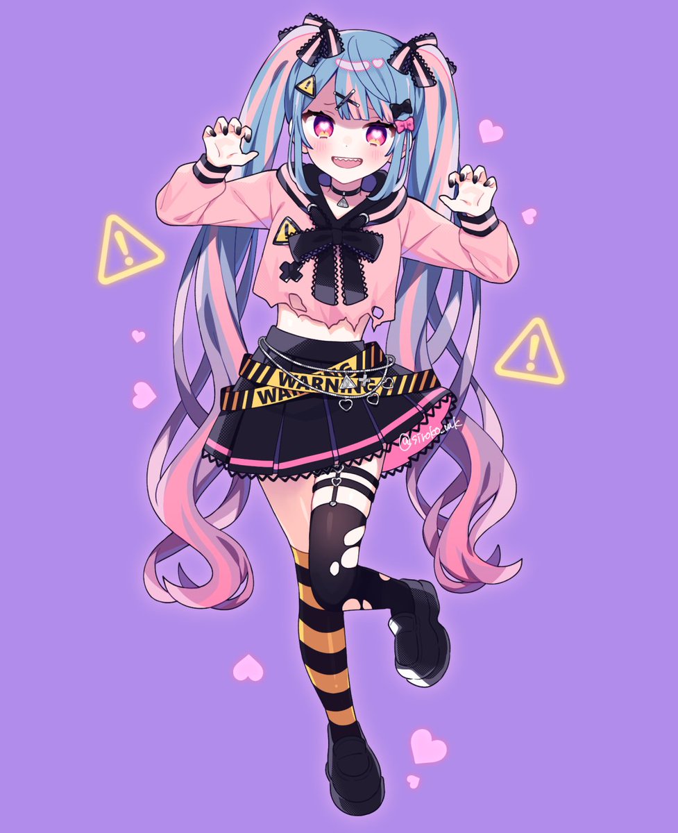初音ミク「「ワーニング! / タケノコ少年 feat. 初音ミク」  イラストでお手伝いさ」|しろこのイラスト