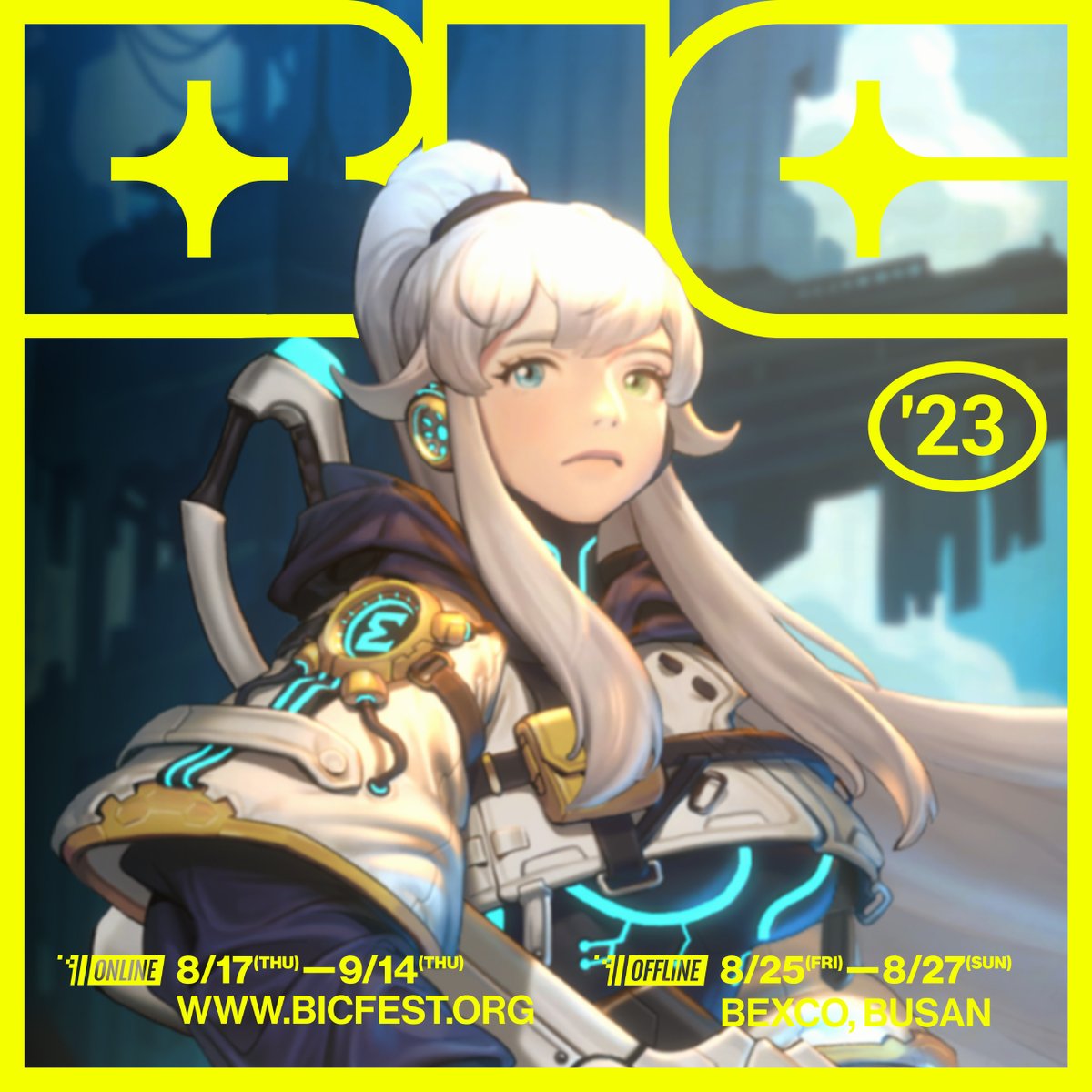 StudioNNine's tweet image. 스튜디오 엔나인은 &amp;lt;프로젝트 타키온&amp;gt;으로 이번 2023 BIC 페스티벌에 참여합니다!

8월 15일까지 이 글을 RT하고 @StudioNNine 을 팔로우해 주신분 중 5명을 추첨해 BIC 양일권을 드립니다.

부산에서 만나요!

@BIC_Festival
#BIC #부산인디커넥트 #indiegame #PROJECTTACHYON