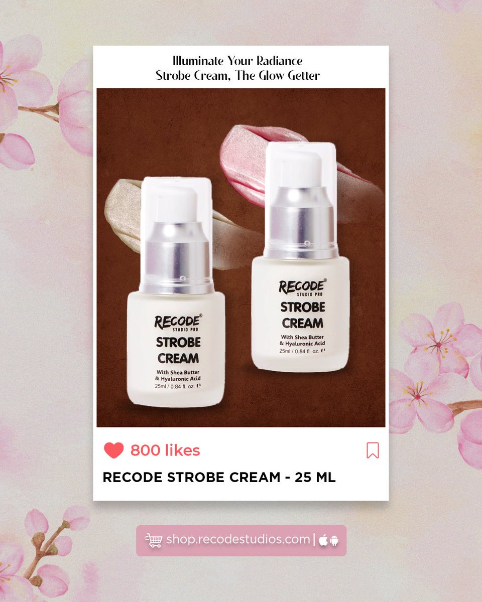 LoveRecode's tweet image. Reveal your radiant glow with Recode's Strobe Cream 🌟 This multi-tasking wonder is the secret to a luminous complexion. . . Say hello to hydrated skin and a lit-from-within radiance! ✨ visit 𝐬𝐡𝐨𝐩.𝐫𝐞𝐜𝐨𝐝𝐞𝐬𝐭𝐮𝐝𝐢𝐨𝐬.𝐜𝐨𝐦
.
.
.
.
#Recode #StrobeCream…
