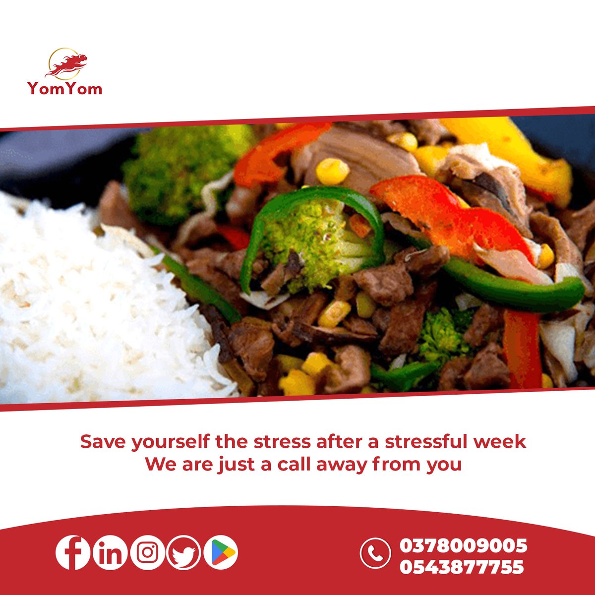 We are working today,  let's take off the stress as you enjoy your delicious meals.  

#yomyomdelivery #logisticsmanagement #ghanafoodnetwork🇬🇭 #tamale