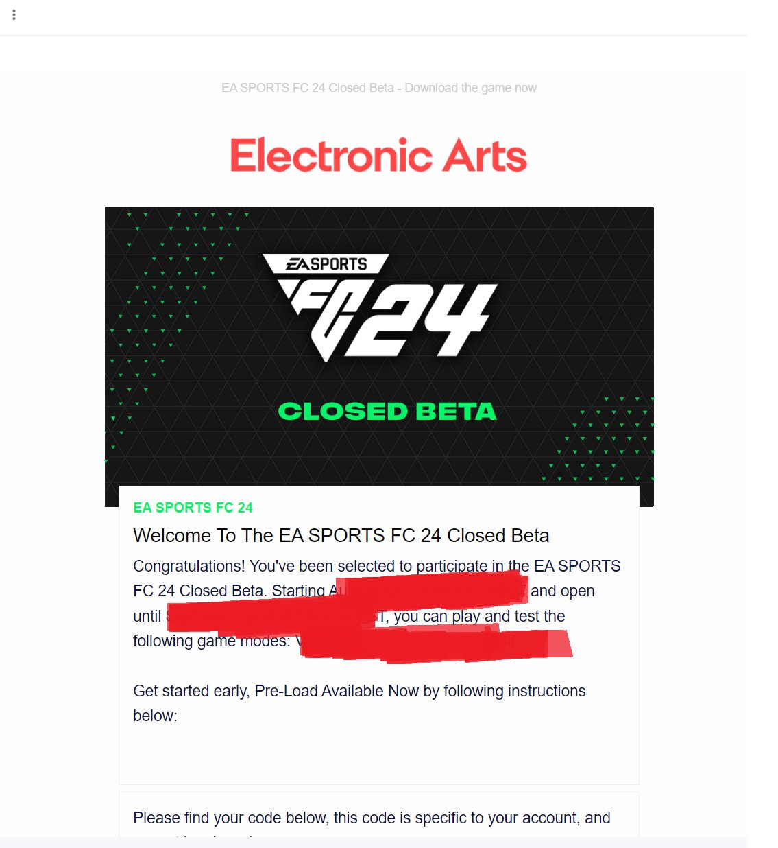 EA Sports FC 24 Closed Beta…