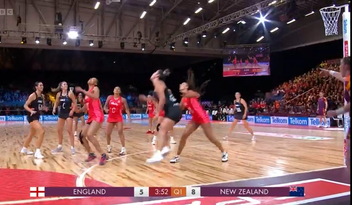 InTheChatTime's tweet photo. .@5liveSport @BBCSport @SABC_Sport @FOXSportsAUS
@SportNZ@SkyNetball @amaagbeze
@Jasmin81259024 @marieturner131 @ttgameplan @NetballWorldCup
#NetballFamily Cagey start, @SilverFernsNZ did have the lead #ShootingStats? @EnglandNetball will happen have Guscoth on court #BrumGirl https://t.co/yn7ynKx8p4