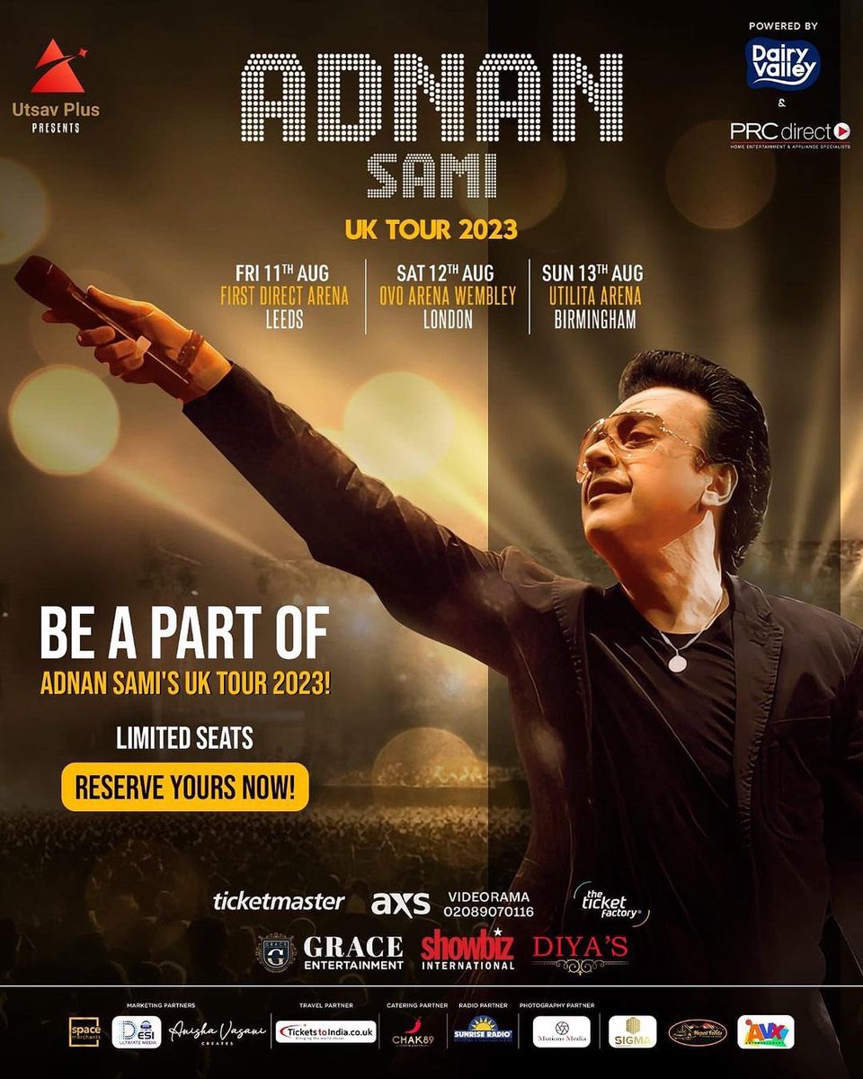sach_shukla's tweet photo. UK π¬π§ ARE YOU READY??
@AdnanSamiLive
π¬π§ UK TOUR AUGUST 2023
BOOK YOUR TICKETS NOW
https://t.co/Cf1ierwsik
@AdnanSamiLive @RoyaSamiKhan
#GraceEntertainment
@fdarena @OVOArena
@UtilitaArenaBHM
#adnansami https://t.co/z2LIQfBpsN