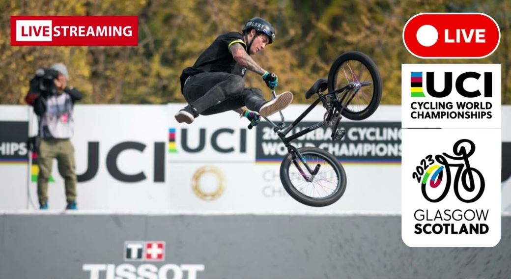 🔵[LIVE NOW] ➤ 2023 UCI CYCLING WORLD CHAMPIONSHIPS - BMX FREESTYLE PARK AND FLATLAND - GLASGOW (SCOTLAND)

▶️ 𝐖𝐚𝐭𝐜𝐡 𝐋𝐢𝐯𝐞 𝐧𝐨𝐰! 🅷🅳 ➤ Bestream-tv.com/uciroad.php?li…
Date ➠ 05-10 August 2023
Stream thousands of Live and On Demand ALL SPORTS sporting events from any device.