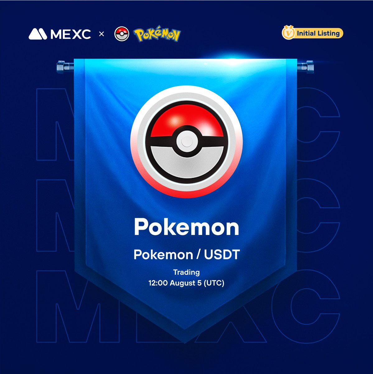 Happy to announce that the <a href="/2023_POKEMON/">Pokemon</a> Kickstarter has concluded and #POKEMON will list on #MEXC!

🔹Deposit: Opened
🔹POKEMON/USDT Trading: Aug 5, 12:00 (UTC)

Details: mexc.com/en-US/support/…