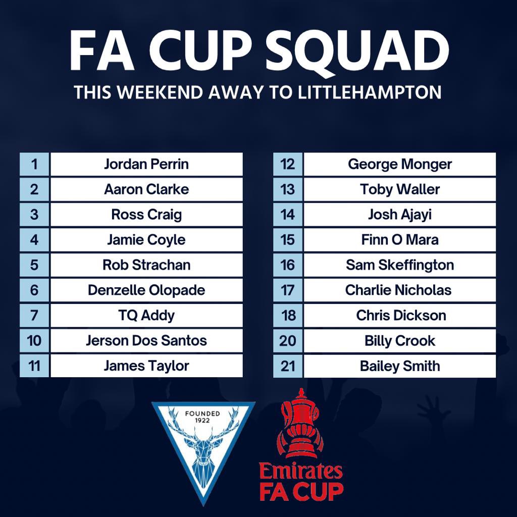 EBTheDeres's tweet image. This weekends Fa Cup squad includes under 18 players Toby Waller and Bailey Smith , an interview later today with assistant manager @education_sport on our fixture against @LittlehamptonFC and what will be a tough first season ahead back at step 4 #upthederes