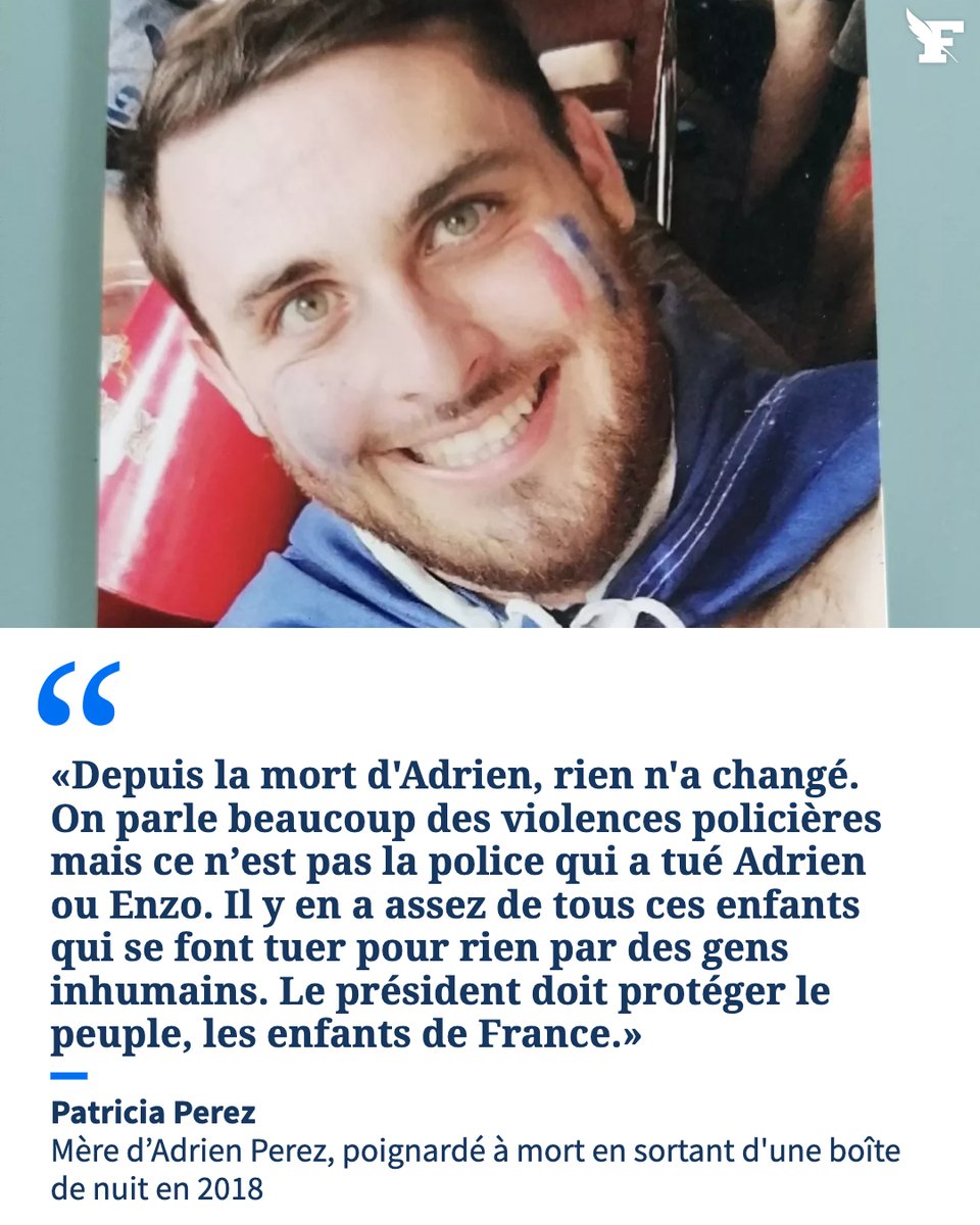 Le_Figaro's tweet photo. Enzo Parissot, Axelle Dorier, Adrien Perez.... Leur mort n’a pas fait la une de l’actualité ni donné lieu à des messages de compassion au plus haut sommet de l’État. Les familles de victimes dénoncent une indignation à géométrie variable. 
→ https://t.co/jBlHrOwqU5 https://t.co/2RSVRmMGo7