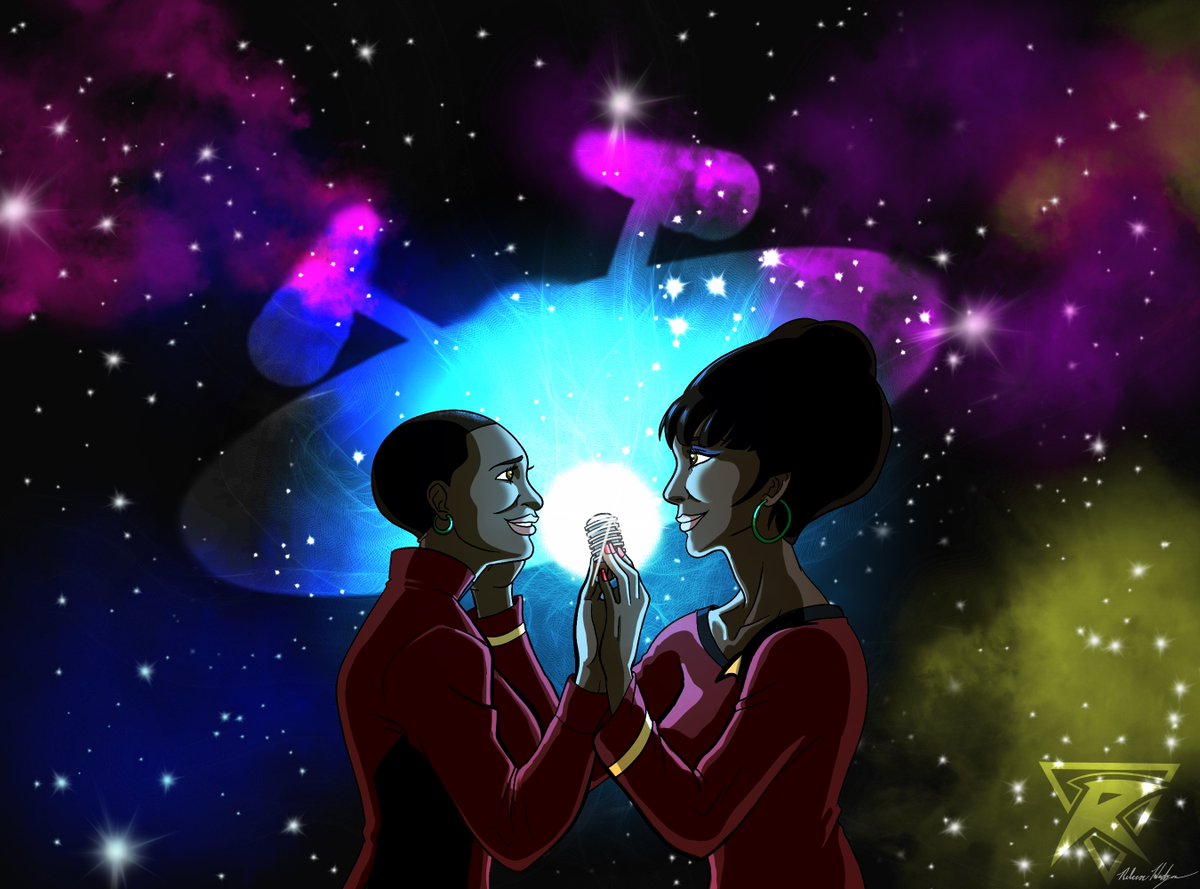 RebHudge's tweet photo. #KeepUsConnected #StarTrekStrangeNewWorlds #SubspaceRhapsody #Uhura #UhuraYouSavedUs #NichelleNichols https://t.co/jfQg5pldfa