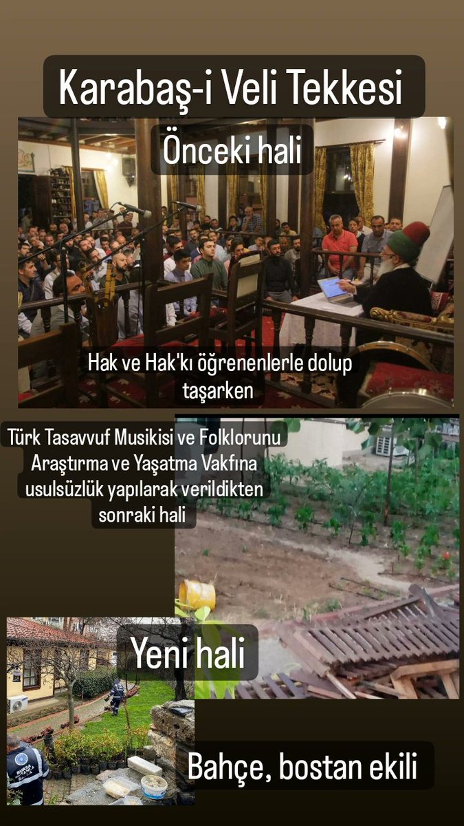 IlkayBugdayc's tweet photo. Tuğrul İnançer ve Ahmet özhan'ların vakfı olan Türk Tasavvuf Musikisi ve Foltlorunu Araştırma ve Yaşatma vakfı İhaleye fesat karıştırdı, 1500 m2 lik Karabaş-ı Veli Tekkesini önce 4000 tl ye kiraladılar, ihale iptal edilince bedavaya tahsis ettirdiler kendilerine... https://t.co/sf4RdYpDxE