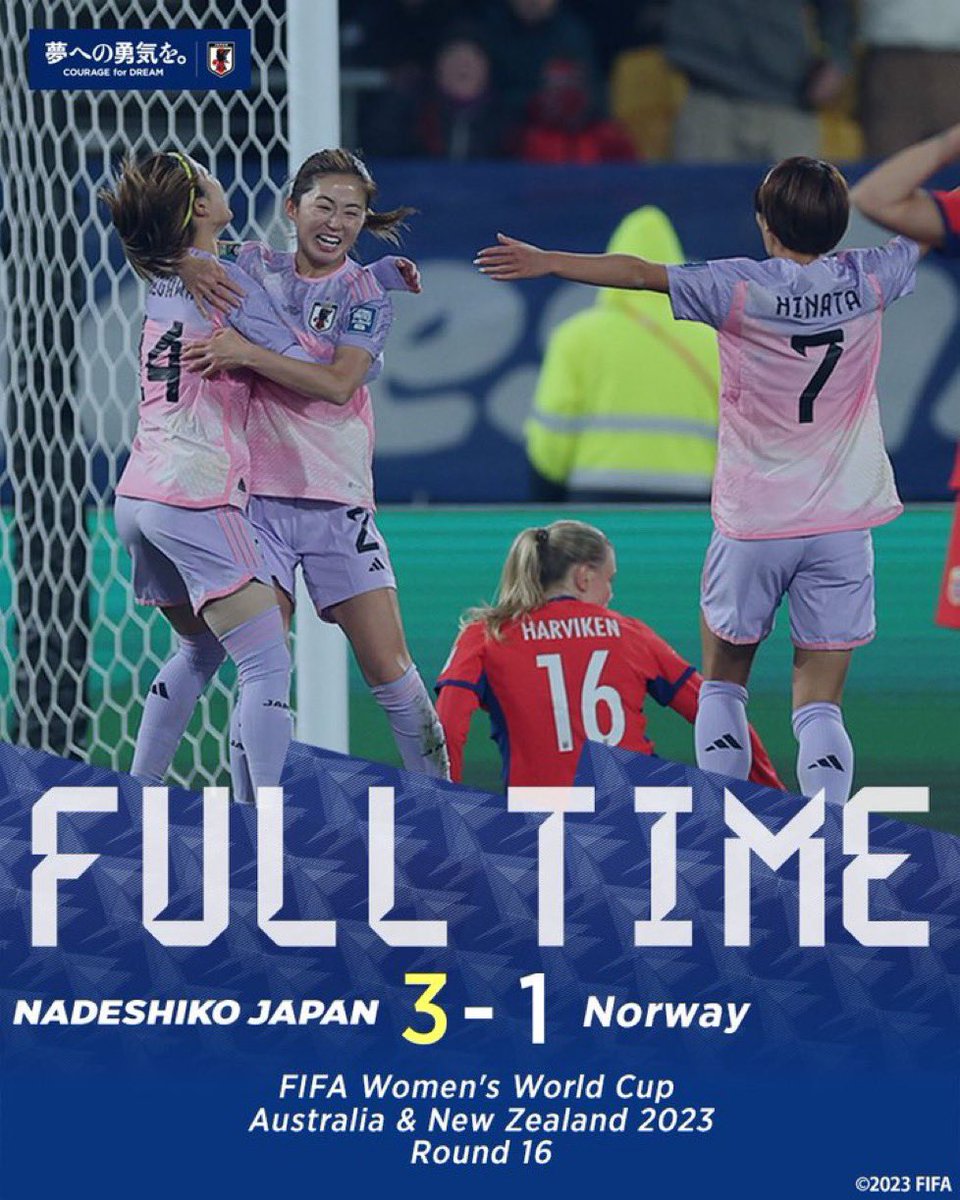 melaniebrockjpn's tweet photo. You bloody beauties. Wonderful!!! 🇯🇵👏🎉⚽️👩🏻 @jfa_nadeshiko . #FIFAWWC  #nadeshiko #FIFAWomensWorldCup2023
#JPN  v #NOR  
#なでしこジャパン https://t.co/BftHtqz8xp