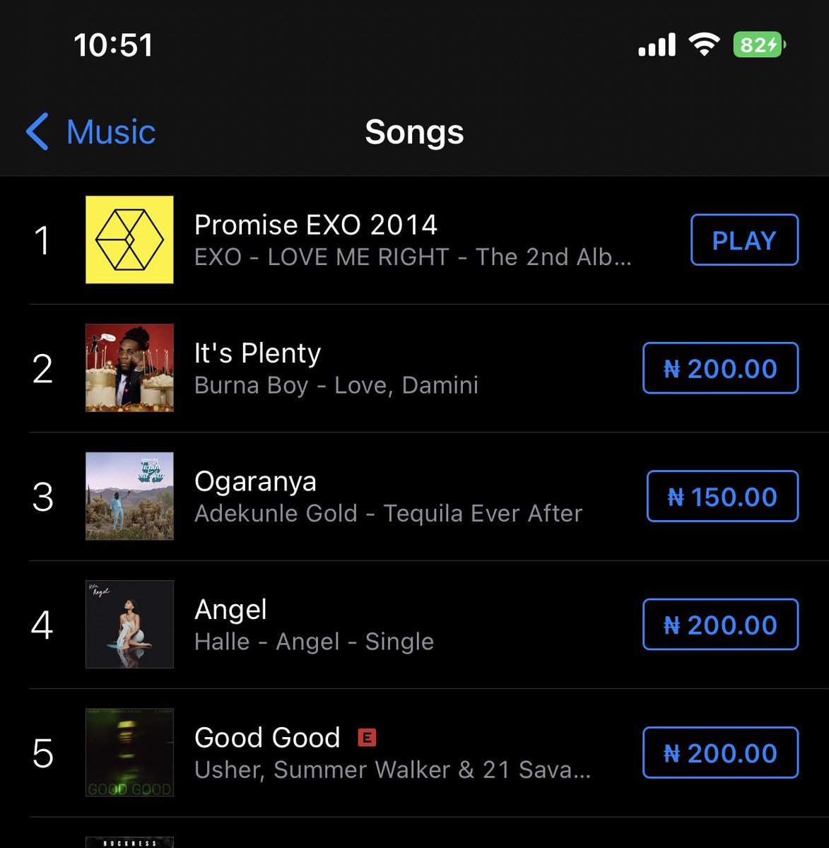 EXOL_NG's tweet photo. Nerries🥹, It’s been just 1hr and we’re already 1 on iTunes. Y’all are the best. We also see the HT @EXOL_NG prepared is still trending. Thanks to fanbases who helped publicize the HT @EXOPublicity @USEXOLUNION &amp; fanbases in the Friendbases Union. Let’s work harder in the future. https://t.co/olcOpBjnnu