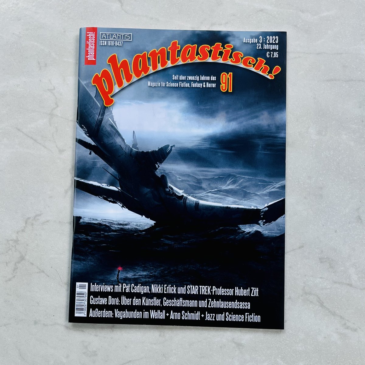 Die neue Ausgabe des Magazins @phantastischnet ist im @AtlantisVerlag erschienen. Im Heft findet ihr wieder massig Artikel, Interviews, Rezensionen, Kurzgeschichten, Comics. Kollege Horst Illmer erwähnt in seinen News zudem die #Prinzessinnen & den Literaturpreis @klimazukuenfte.