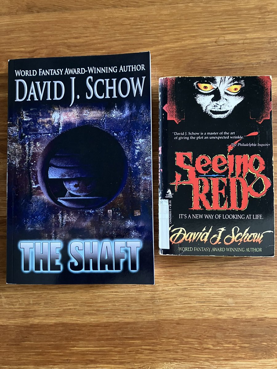 MattPayne1973's tweet image. #davidjschow David Schow’s short story collection Seeing Red is essential #paperbacksfromhell reading. Also from that era was a UK-only horror novel, The Shaft - although  my copy is the more recent US edition.