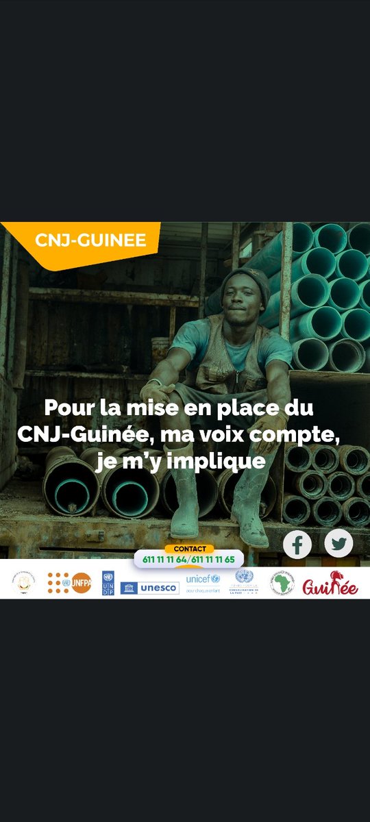 nioumathomossy's tweet photo. Le #CNJ_GUINÉE une opportunité pour faire entendre les voix des Jeunes; impliquons nous pour participer au développement ; la consolidation de la paix tout en mimisant la manipulation. 
#Unfpa_guinée; #MJS_GN ; #pvnu_guinee ;#Diengfk; #galtieri; #pnud_guinée #pvnu_guinée;#pfm . https://t.co/aFRO3yO5wy