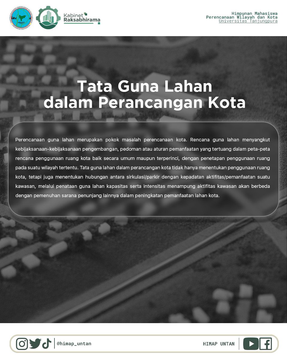himap_untan's tweet photo. [SENTRALISASI] 

Perkembangan kota yang sedemikian pesat dirasakan bahwa beban daya dukung perkotaan semakin berat karena akumulasi aktivitas yang semakin tinggi di pusat kota mengakibatkan semakin tingginya aksesibilitas serta terasa daya dukung lahan di kota semakin berkurang. https://t.co/YZi9lzrkIq