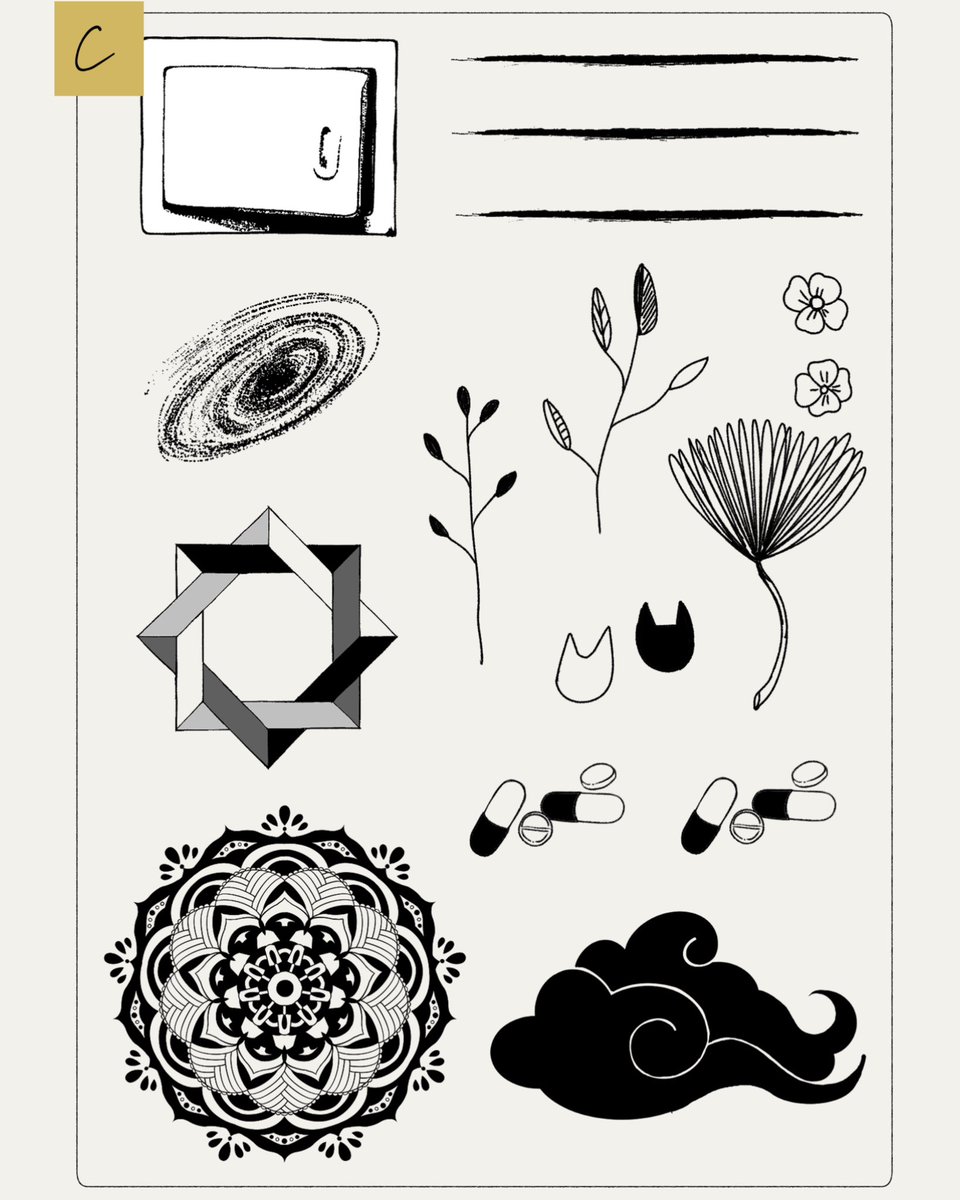 kemamiisdie's tweet image. 明日いっぱいで一旦締め切るため注文予定の方はDMお待ちしております〜！

#artwosk #tattoosticker #タトゥーシール #イラスト #mandalaart