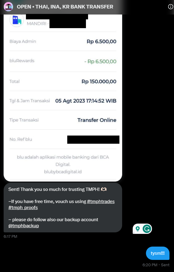 zeraobin's tweet photo. baht, won, rupiah! my trusted all-in-one bank transfer talaga! β‘ thank you so much @thailandmerch2! >< β‘
#tmph_proofs https://t.co/cqEm5I1KKn