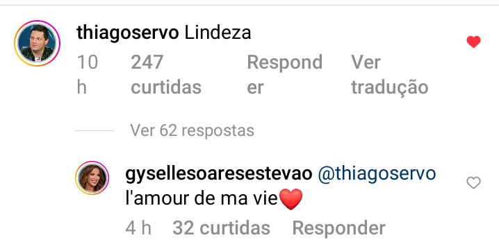 Zé: "Lindeza"
Gy: "amor da minha vida"
Bom dia a todes 😍😍😍