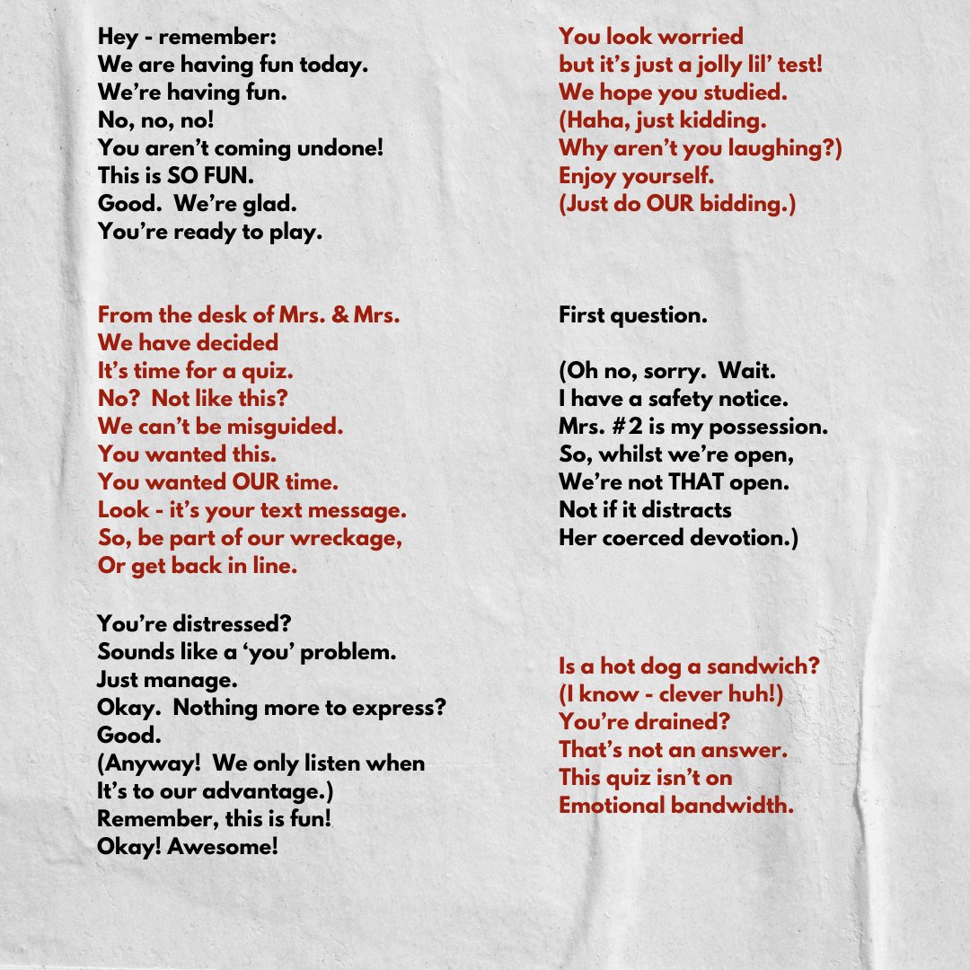 vmdoubt's tweet photo. Here’s a poem I wrote about toxic couple privilege in poly relationships.

#poly #polyam #polyamory #ethicalnonmonogamy #cnm #consentualnonmonogamy #coupleprivilege #queer #queerart #queerpoly #lesbian #sapphic #lgbt #poetrycommunity #poetrytwitter #poem #poemsontwitter #poetry https://t.co/ihQRLIHS6L