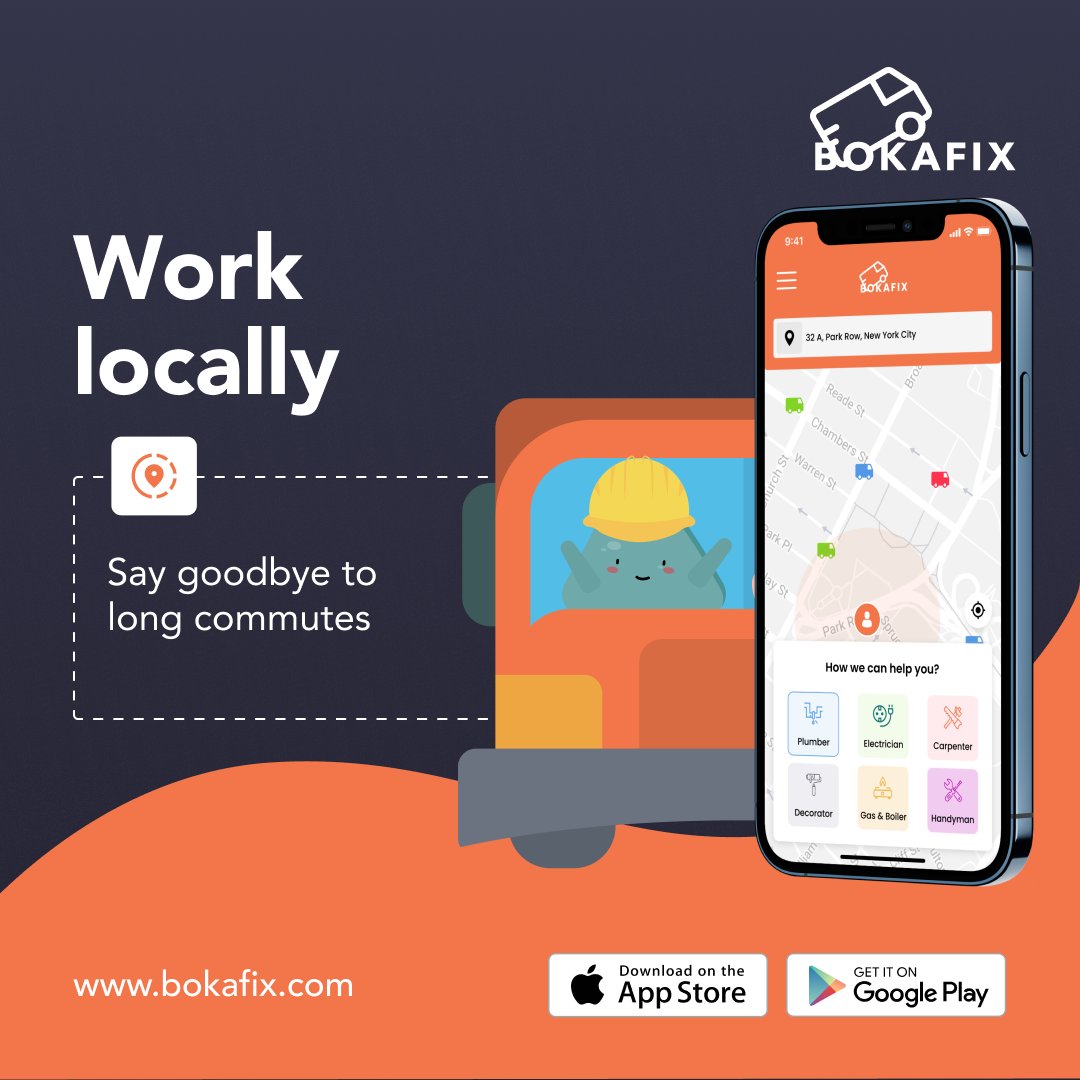 Tired of long commutes?🚦Enjoy more time for the things you love and less time stuck in traffic! Join our team of local Fixers today and create a brighter future, closer to home! 🏡🤝

#worklocal #tradespeople #handyman #worklifebalance #bokafix #ComingSoon